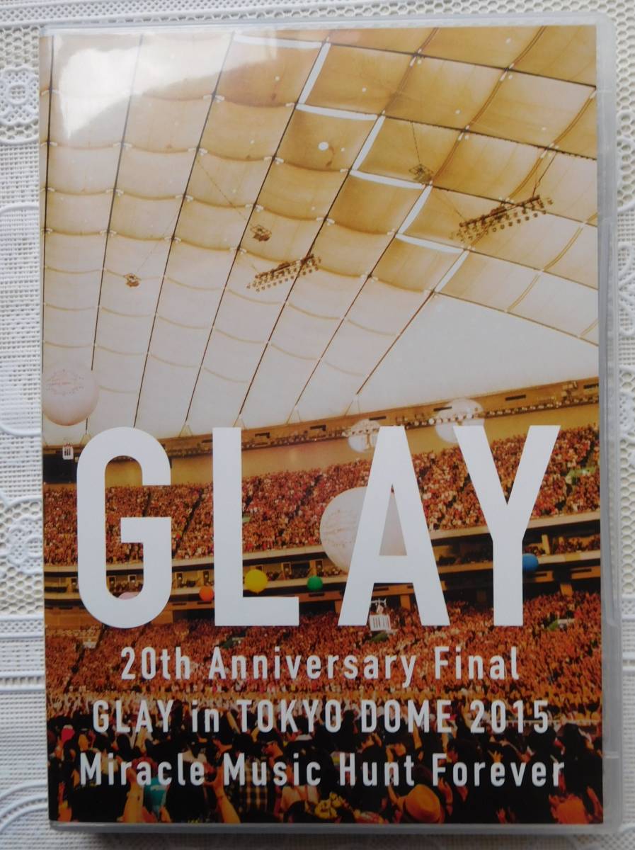 ▲GLAY　２０ｔｈアニバーサリーファイナル　TOKYO　DOME　２０１５　DVD２枚組_ケース