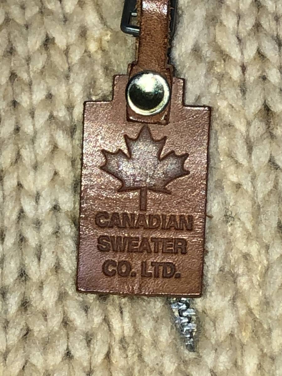 カナディアンセーター カウチンセーター ハーフジップ Canadian Sweater ニット サンダーバード グランテッド カナタ フライヤーフックス_画像5