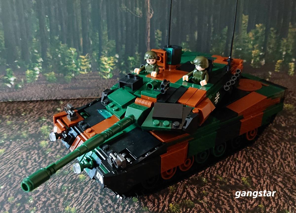 【安心の国内発送 レゴ互換】レオパルド2A4/5主力戦車 選択式ミリタリーブロック模型_画像10