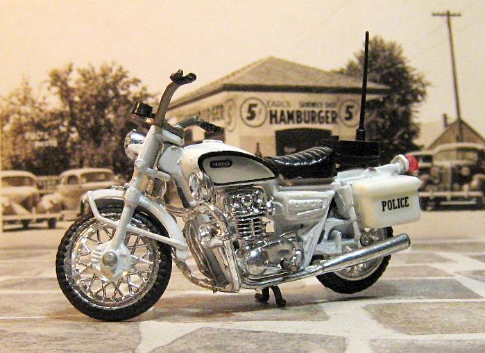 1/24 ? メーカー不明 YAMAHA XS-650 ? 白バイ POLICE 本体のみ 現状品 ヴィンテージ ビンテージ レトロ 当時物_画像6