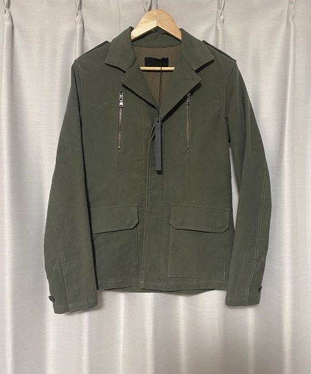 未使用タグ付き☆【junhashimoto】11AW JKT011-MLS01 F2 TYPE JKT コットンミリタリージャケット 3 カーキ ジュンハシモト_画像1