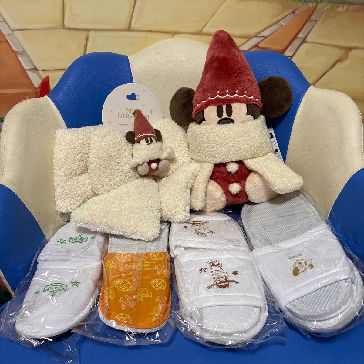 ディズニークリスマス2025リルリンリンマフラー・ショルダーバッグ未