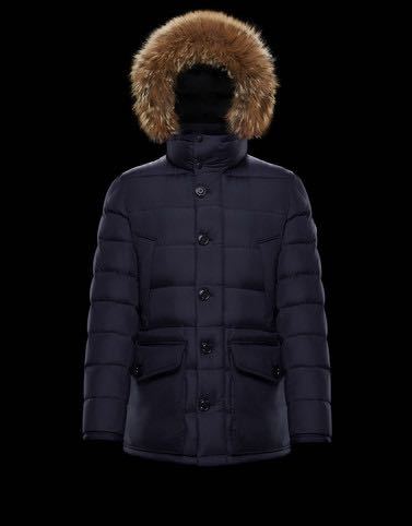 ★定価374,000円 ★ MONCLER CLUNY 3 ダウンジャケット モンクレール クルーニー ネイビー ワッペン ビジネス ファーMAYA MONTCLAR_画像2