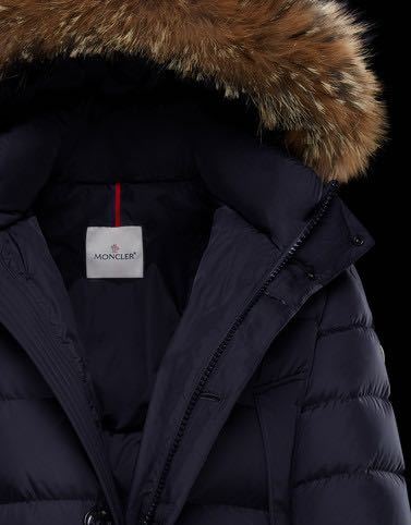 ★定価374,000円 ★ MONCLER CLUNY 3 ダウンジャケット モンクレール クルーニー ネイビー ワッペン ビジネス ファーMAYA MONTCLAR_画像6