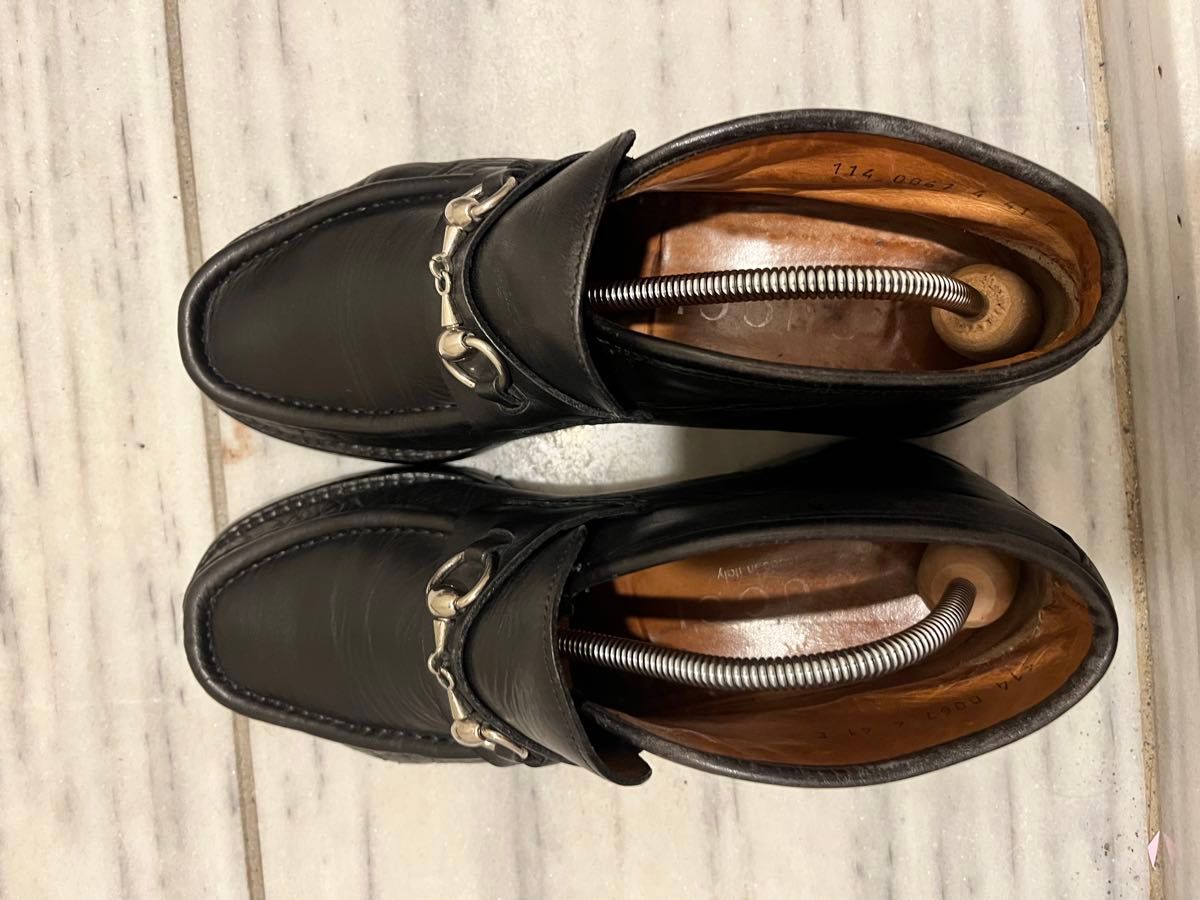 GUCCI グッチ ホースビットローファー ハイカット ブラック 41｜Yahoo