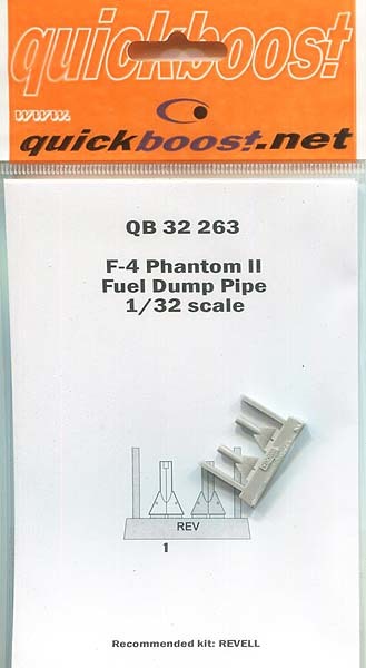 クイックブースト 32263 1/32 F-4 ファントムⅡ燃料投棄ノズル (2個入り)(レベル用)_画像1