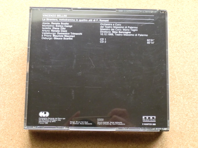 ＊【２CD】ニーノ・サンツォーニョ指揮／ベリーニ 歌劇 異邦人 全曲（2 HUNTCD 566）（輸入盤）_画像6