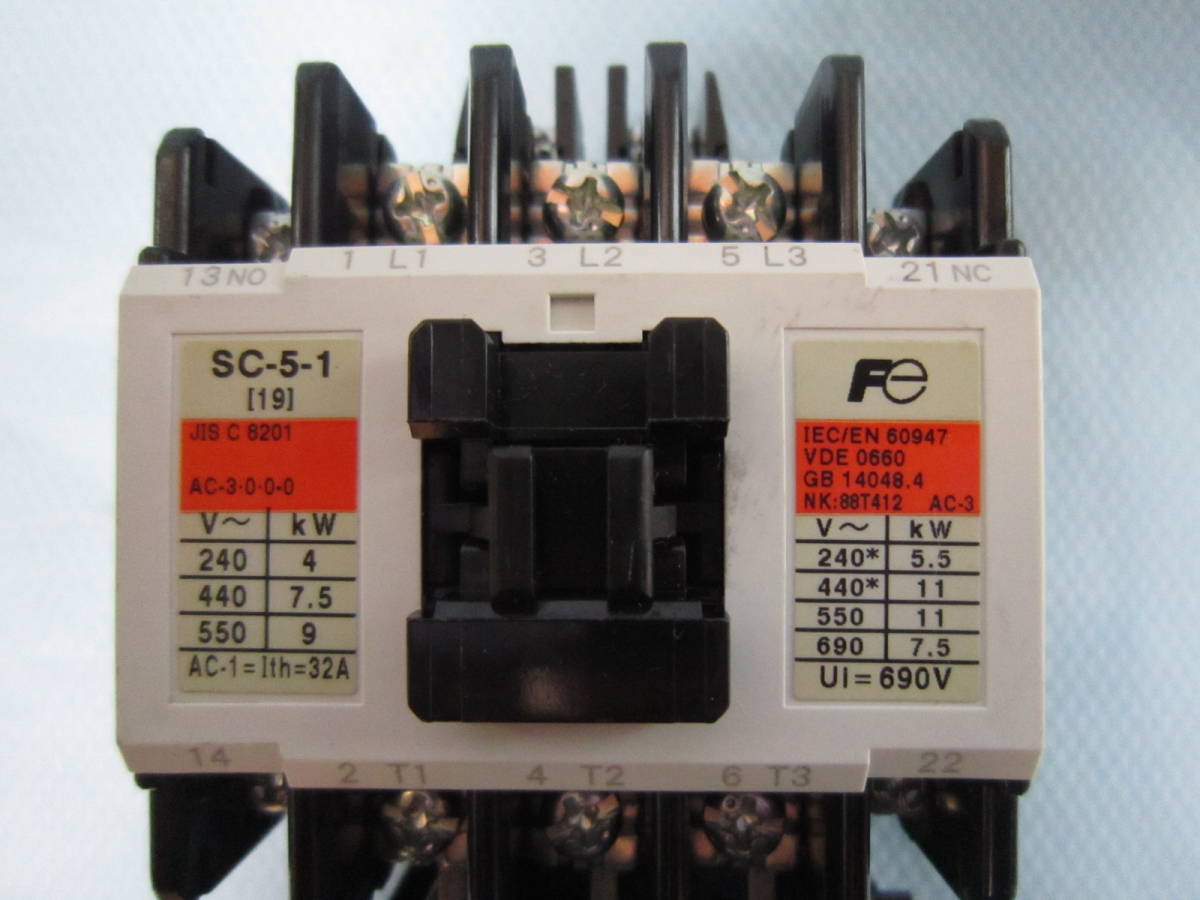 富士電機 電磁接触器 SC-5-1(19) TR-5-1NQ SW-5-1 マグネットスイッチ コイル100V