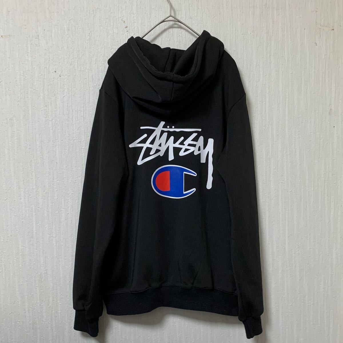 Stussy パーカー メンズ ユニセックス チャンピオンコラボ 定番 Stussy パーカー メンズ ユニセックス チャンピオンコラボ 定番