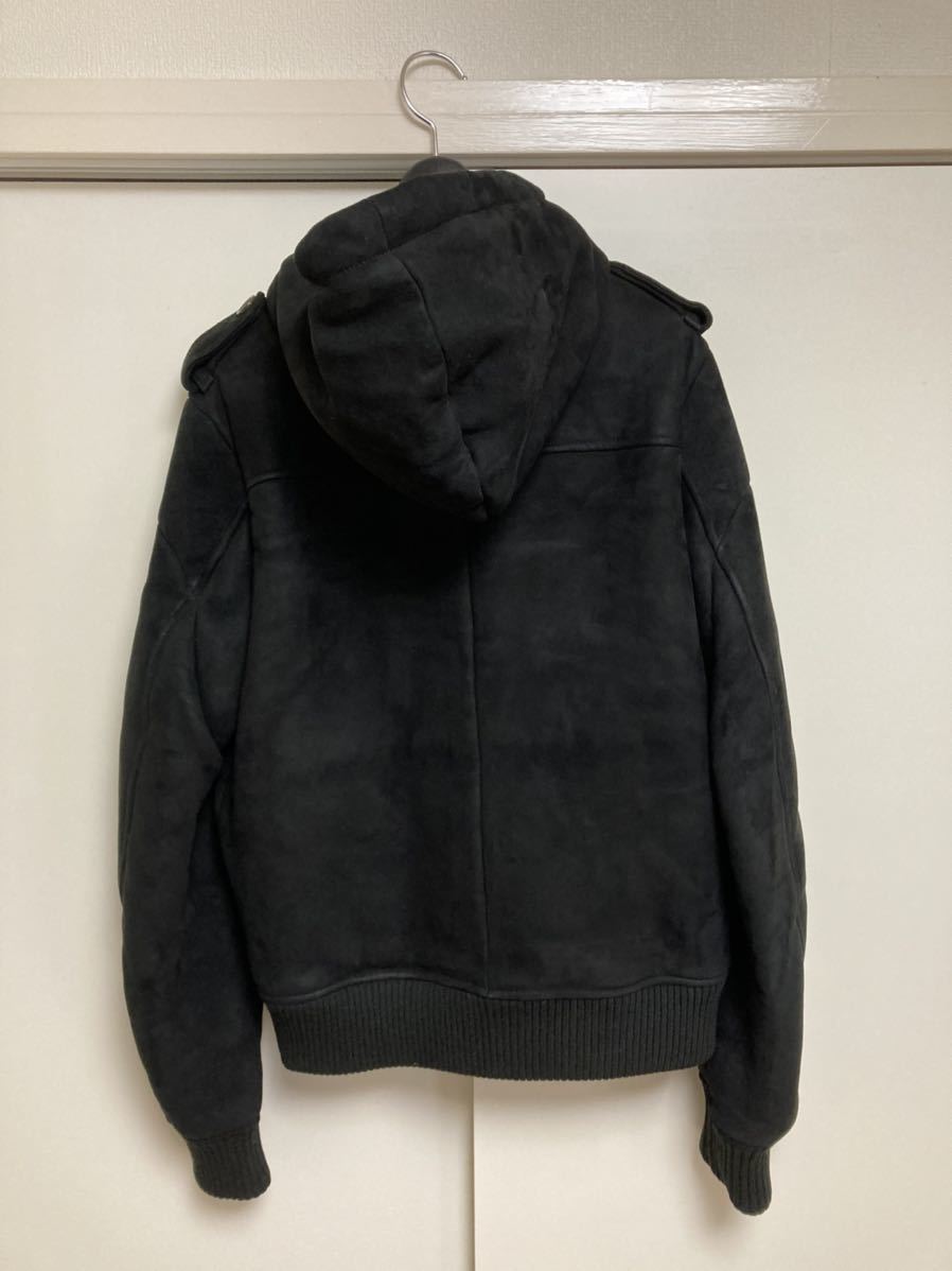 美品 UNDERCOVERISM ムートンフードジャケット ブラック サイズ2