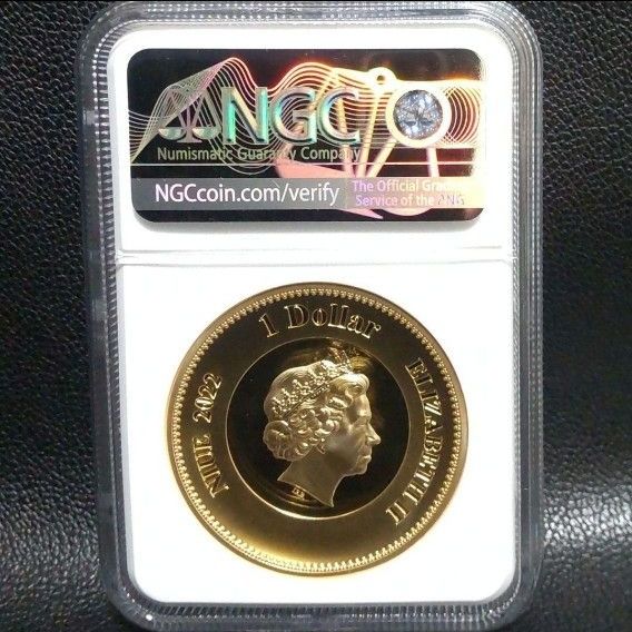 最高鑑定】2022年 エリザベス2世追悼記念 FR NGC PF70UC レア 証明書兼