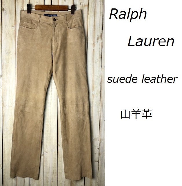  beautiful goods Ralph Lauren mountain sheep leather suede leather ntsu11 beige Ralph Lauren Kid go-to original leather *74