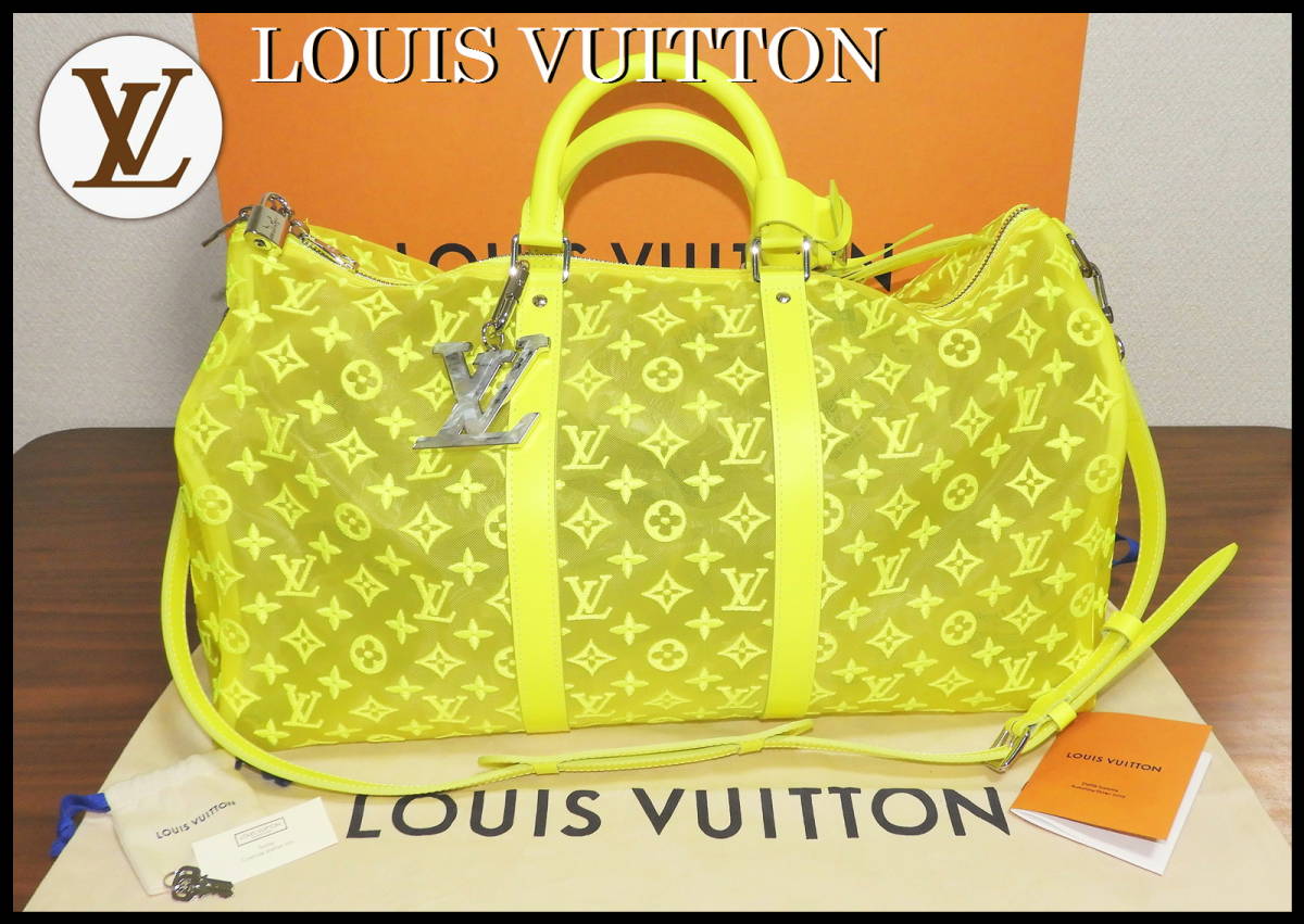 Yahoo!オークション - LOUIS VUITTON キーポル・バンドリエール50