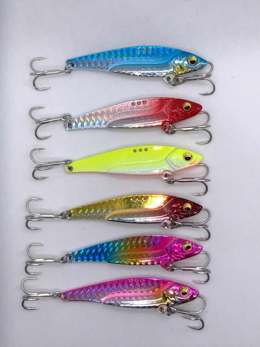 Paypayフリマ 新品 釣具 ルワー 鉄板 メタルバイブレーション 7cm g 6個セット Paypayフリマ 新品 釣具 ルワー 鉄板 メタルバイブレーション 7cm g 6個セット