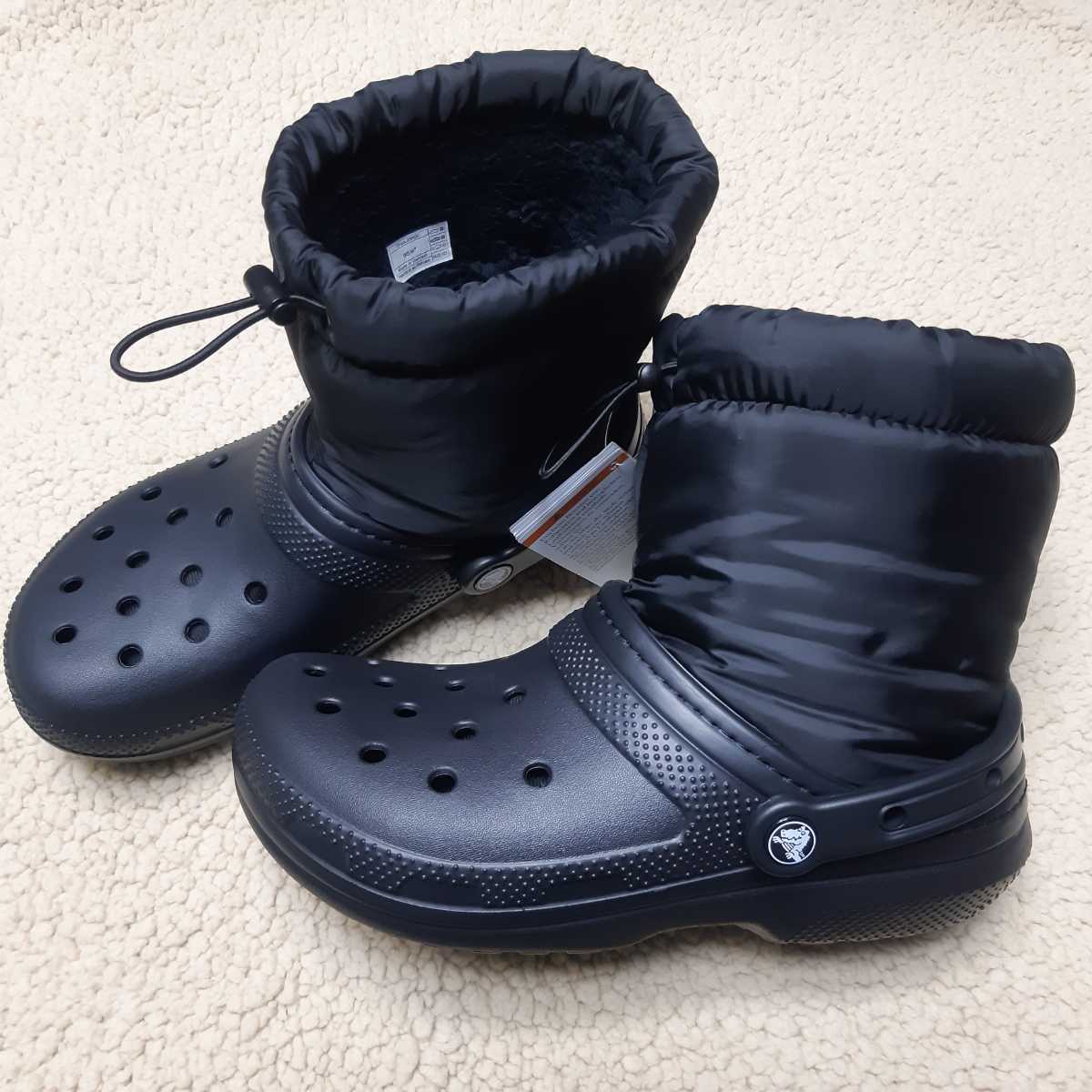 未使用クロックスcrocs　Classic Lined Neo Puff Bootクラシック ラインド ネオ パフ ブーツ 206630-060 Black / Black　23cm（m5/w7）①_画像3