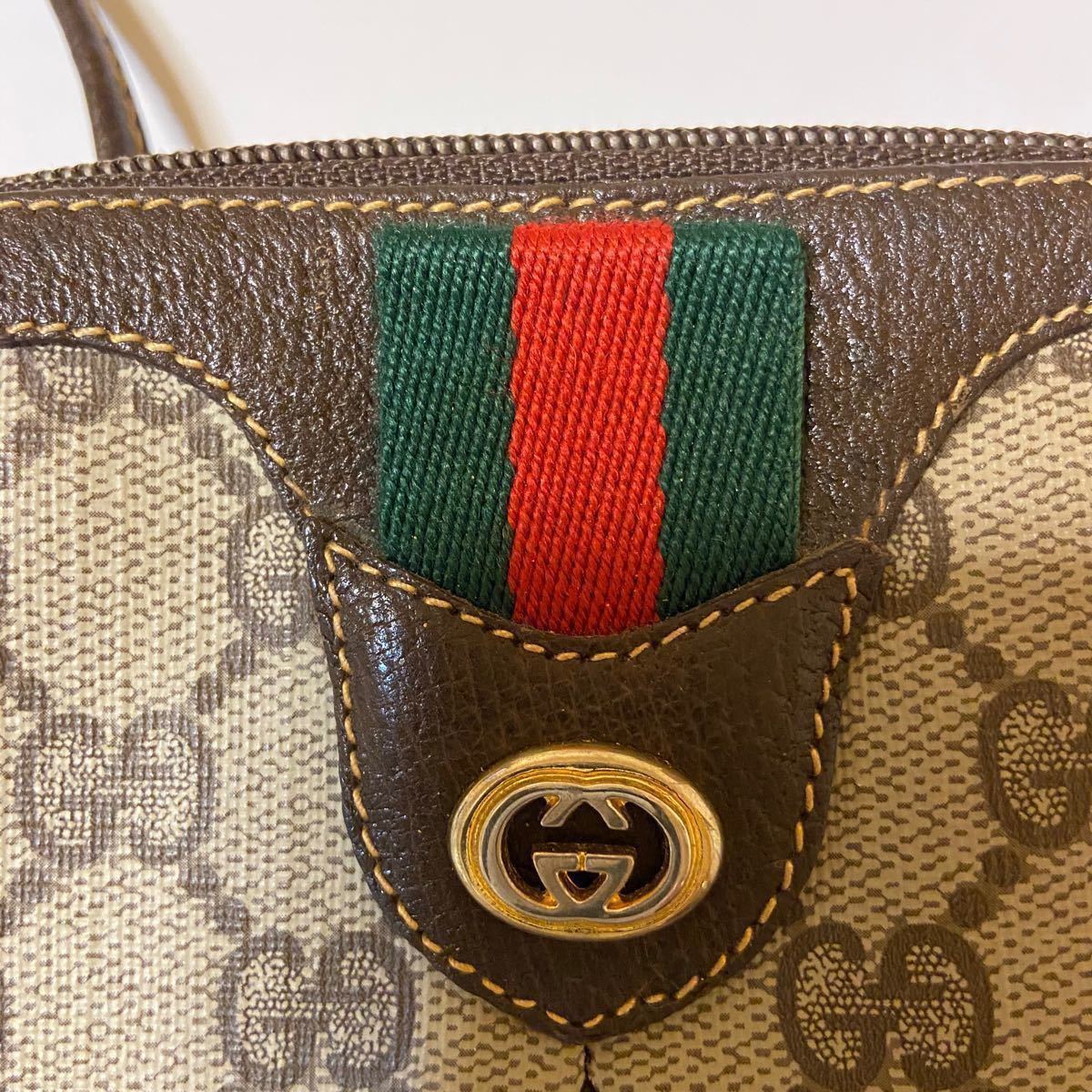 美品　GUCCI オールドグッチ シェリーライン ショルダーバッグ ヴィンテージ