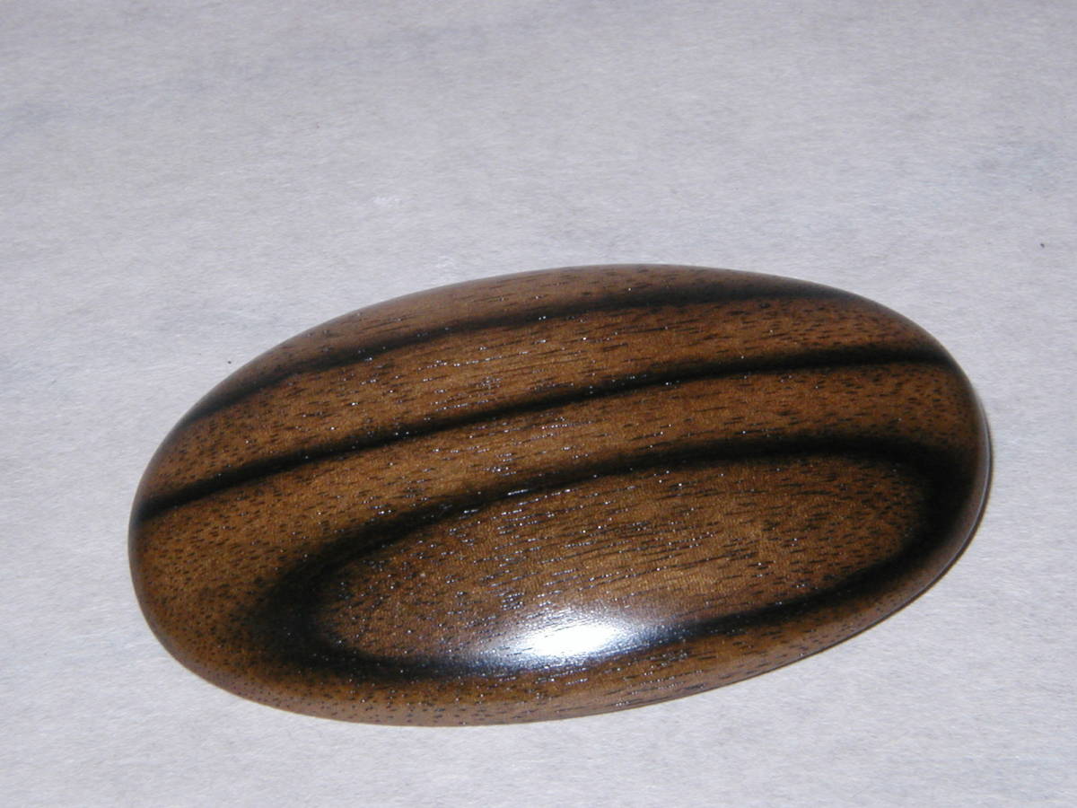  black persimmon [ brooch (. round shape )no-5] lacquer finishing 