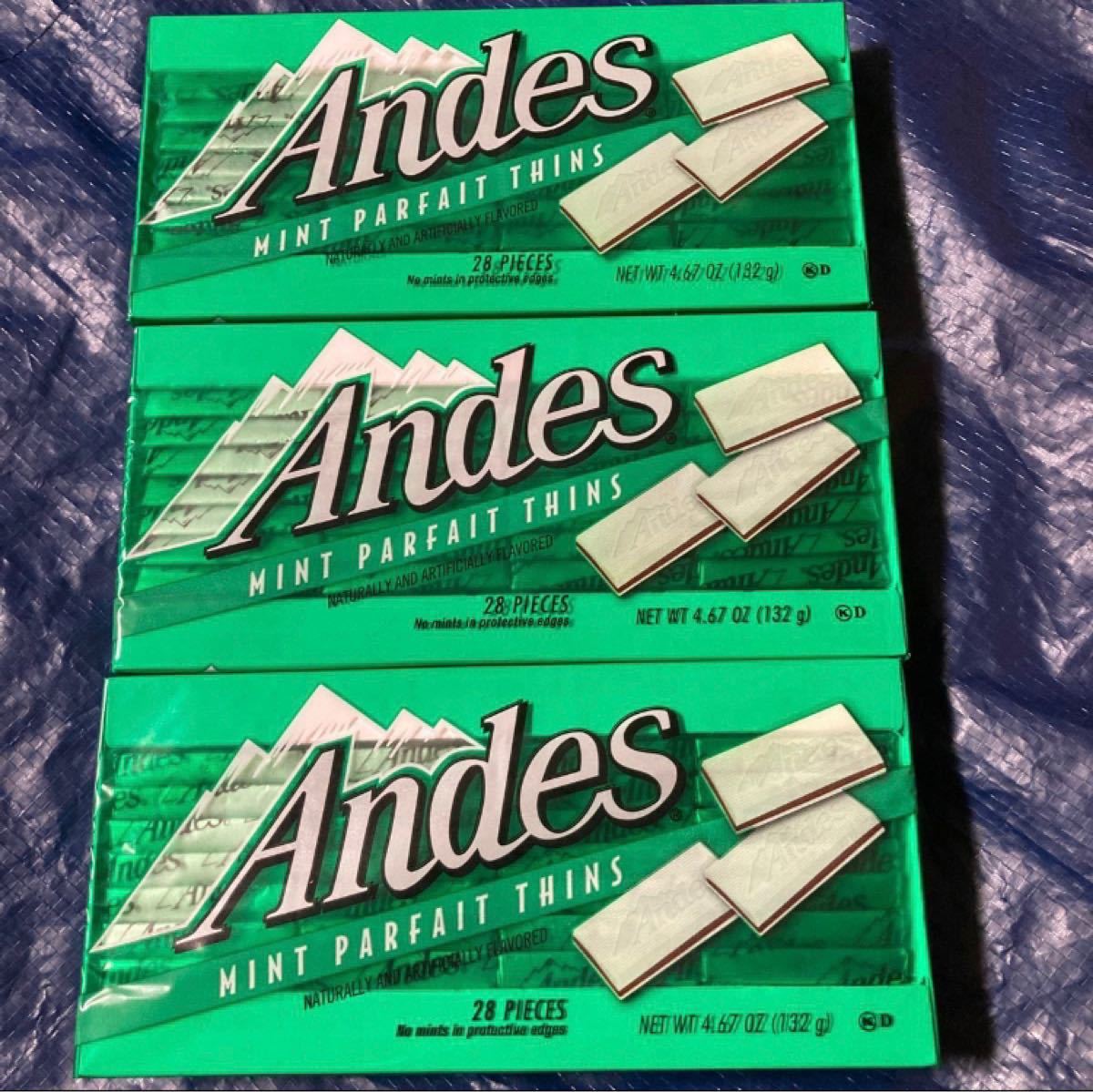Paypayフリマ Andes ミントパフェ風味 チョコレート 4箱セット Paypayフリマ Andes ミントパフェ風味 チョコレート 4箱セット
