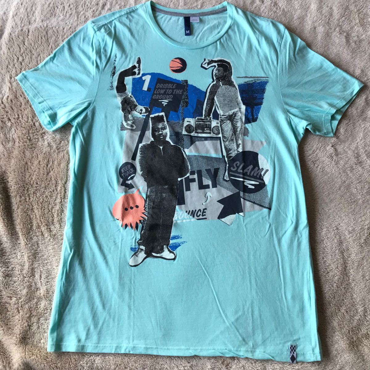 Paypayフリマ Old School オールドスクール Tシャツ H M バスケット 80年代テイスト Paypayフリマ Old School オールドスクール Tシャツ H M バスケット 80年代テイスト