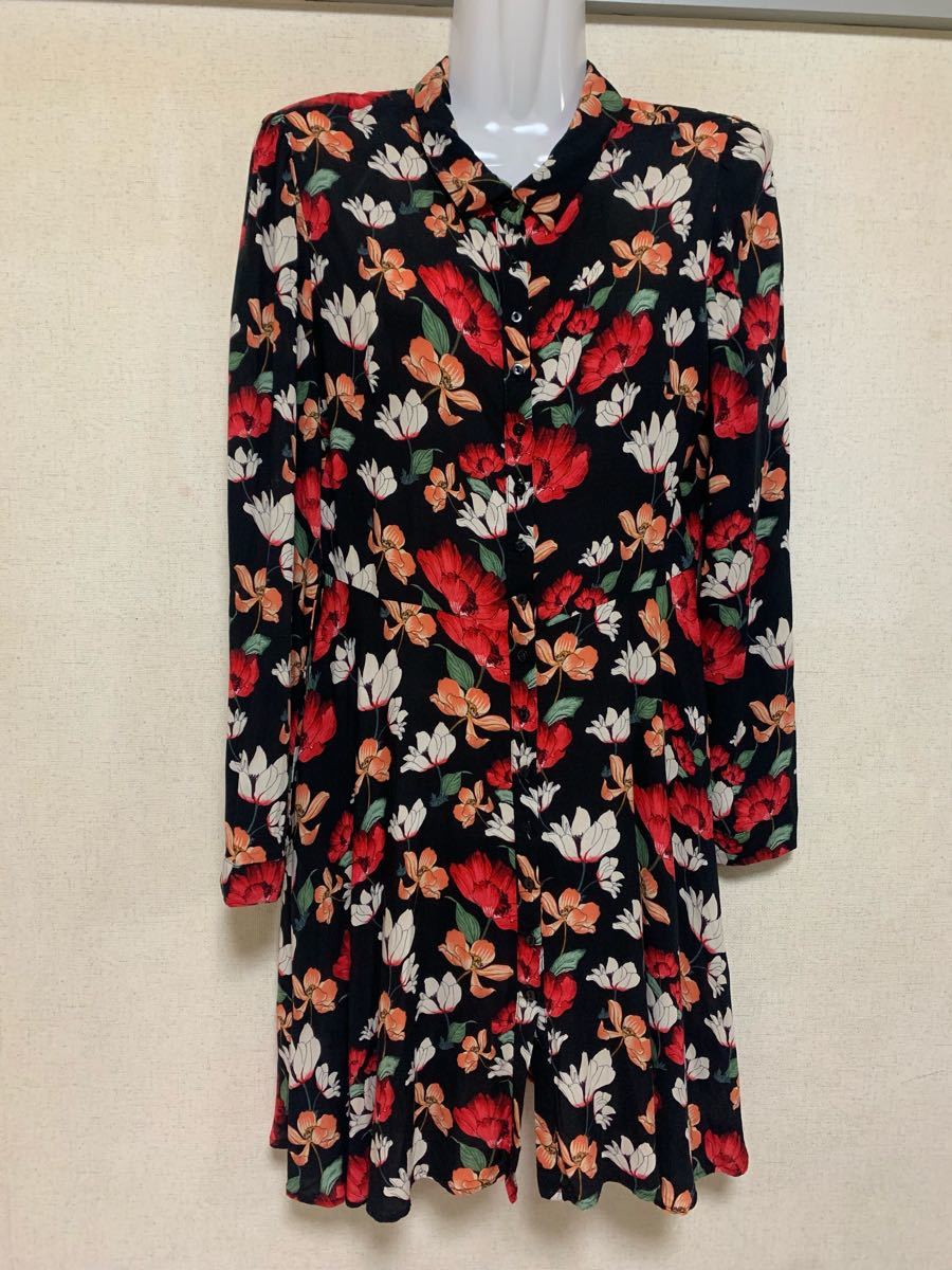 Paypayフリマ Zara ボタニカルワンピース Paypayフリマ Zara ボタニカルワンピース