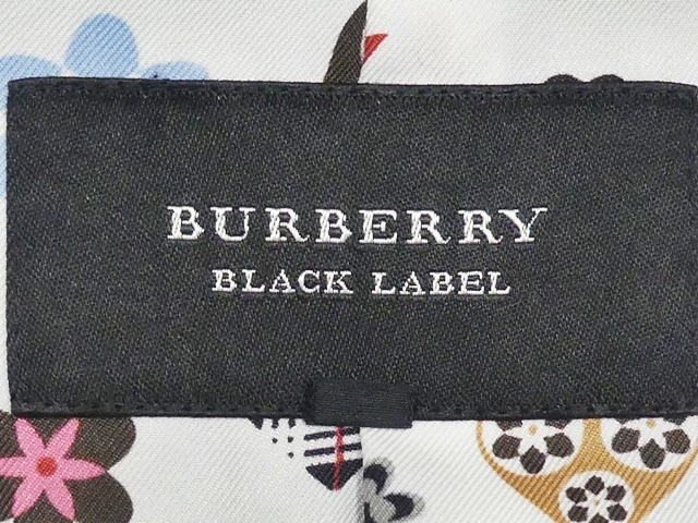 即決★BURBERRY BLACK LABEL★メンズS 廃版 テーラードジャケット バーバリーブラックレーベル 黒 モノグラム ベロア 三陽商会正規