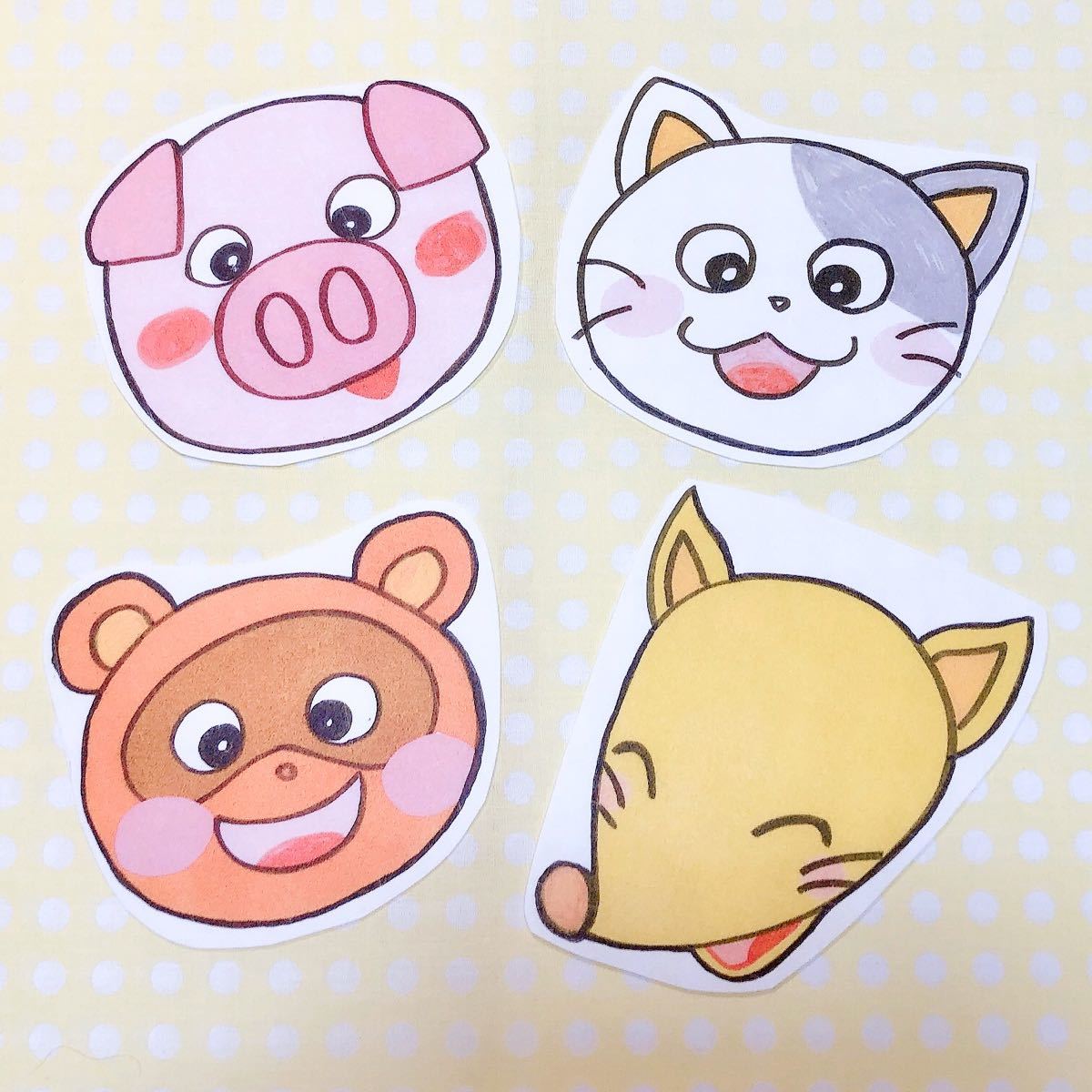 Paypayフリマ パネルシアター こぶたぬきつねこ保育教材大人気8枚手遊び保育園幼稚園幼児実習 Paypayフリマ パネルシアター こぶたぬきつねこ保育教材大人気8枚手遊び保育園幼稚園幼児実習