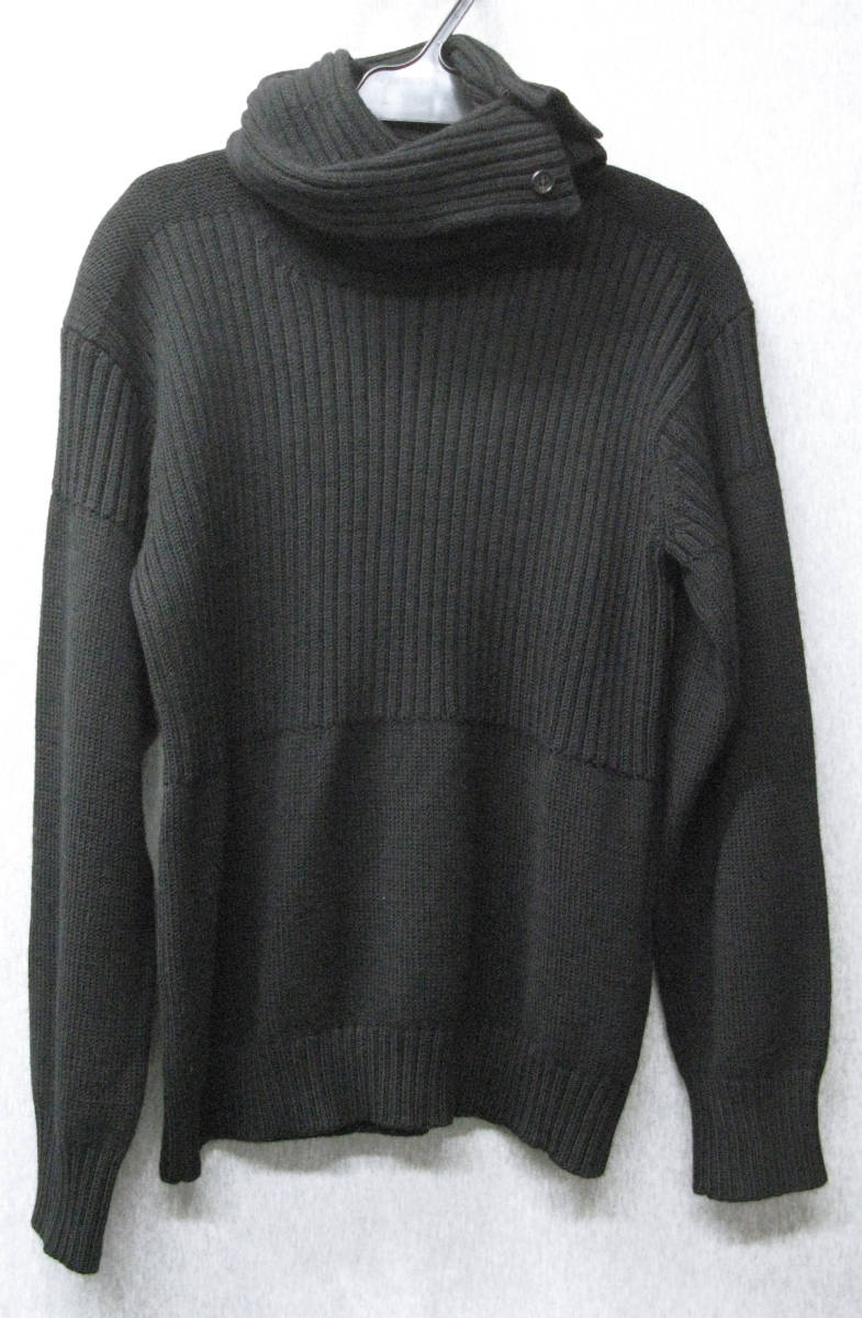 ワイズ ヨウジヤマモト ： 初期 旧タグ 変形襟 厚手 ニット （ セーター （株）ワイズ Yohji Yamamoto Y's Femme Vintage Knit Sweater_画像3