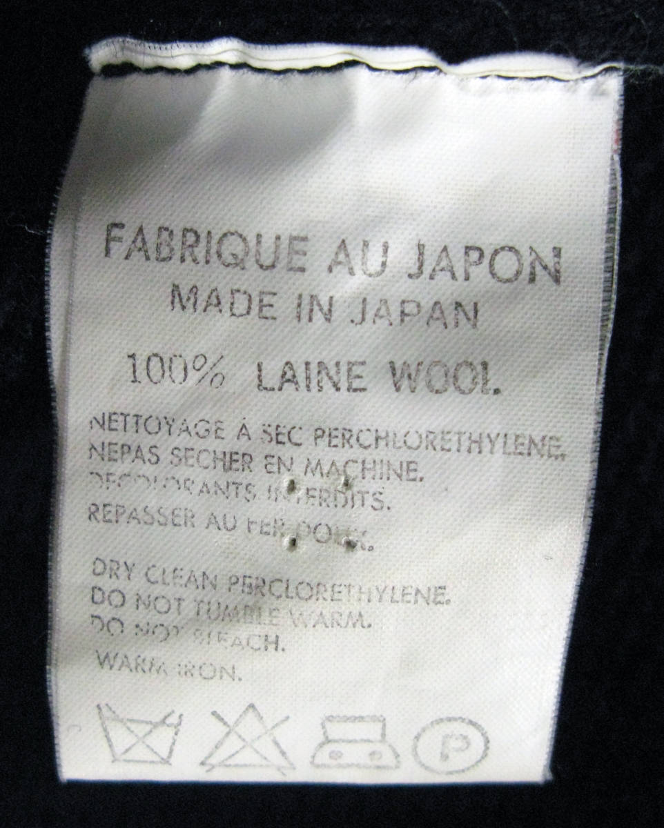 ワイズ ヨウジヤマモト ： 初期 旧タグ 変形襟 厚手 ニット （ セーター （株）ワイズ Yohji Yamamoto Y's Femme Vintage Knit Sweater_画像6