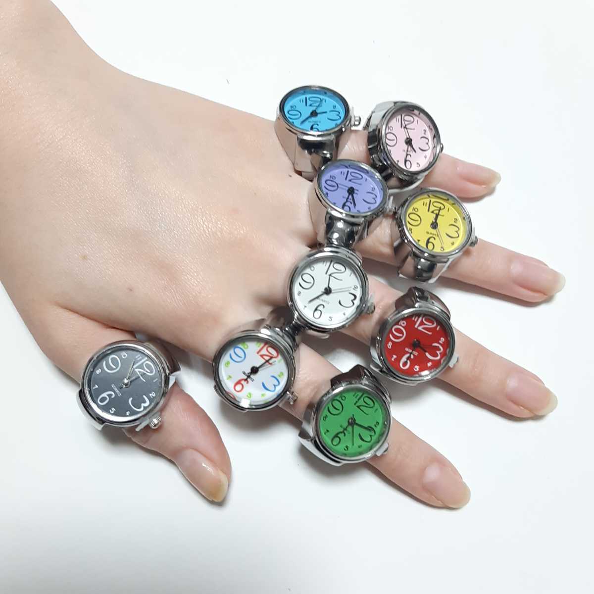 直営店に限定 新品 未使用 指輪 時計 シンプル 9色セット 7 ilam.org