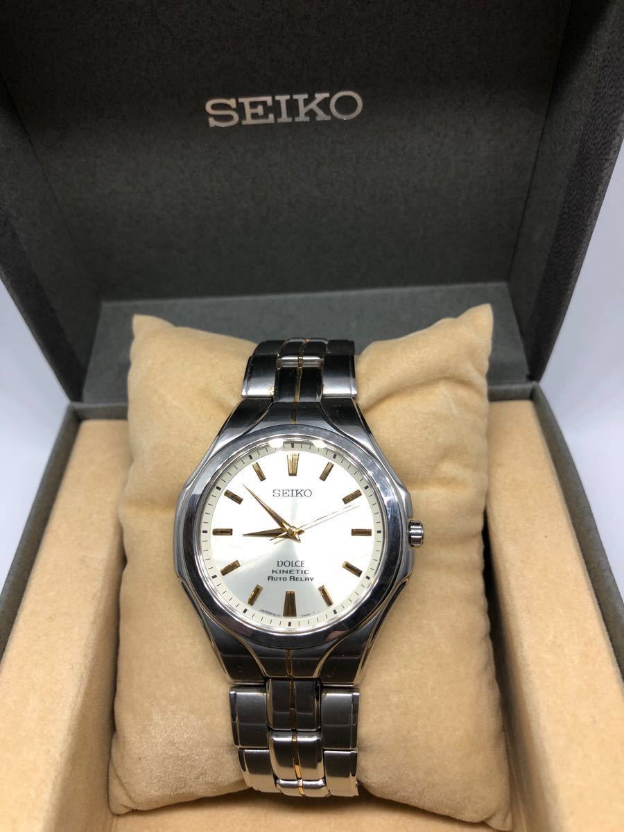 美品】SEIKO セイコー/DOLCE ドルチェ KINETIC キネティック 美品】SEIKO セイコー/DOLCE ドルチェ KINETIC キネティック