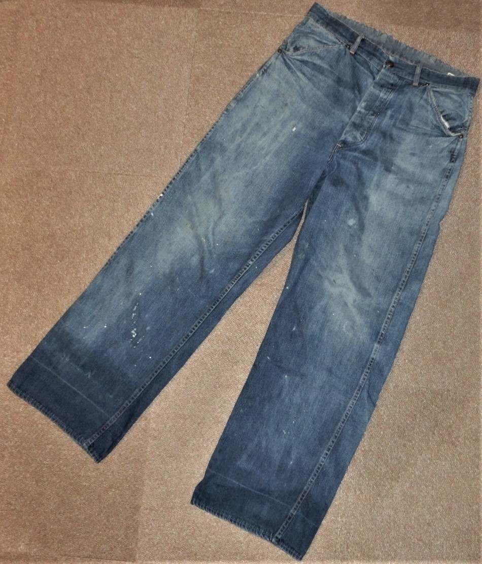 特価人気】 ヤフオク! - ビンテージ 40S インディゴ デニム ペインター