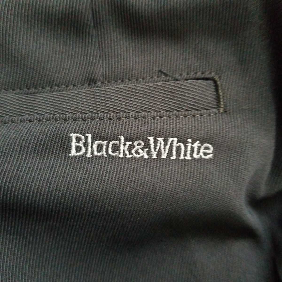 新品Black&White　ブラック&ホワイト/メンズツータックパンツ春夏物/ネイビーW88㎝/￥25300(23000+税)/ストレッチ&快適ドライ/日本製_画像10