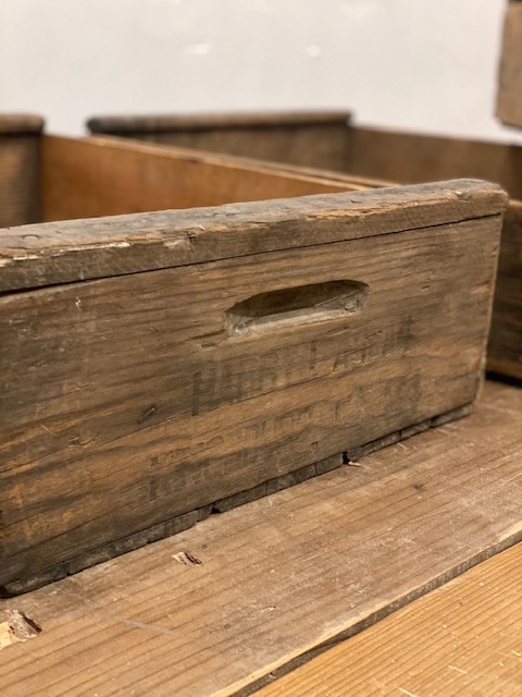  old material / tree box antique wood box America valuable car Be 