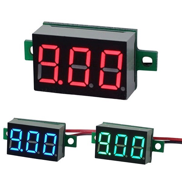 [ new goods ] digital voltmeter red 2 line type DC3.2v~DC30v Red red voltmeter .