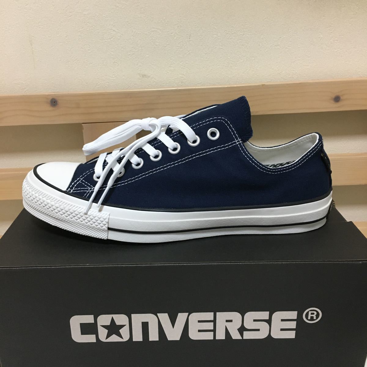 防水 コンバース オールスター ゴアテックス OX ネイビー 27cm