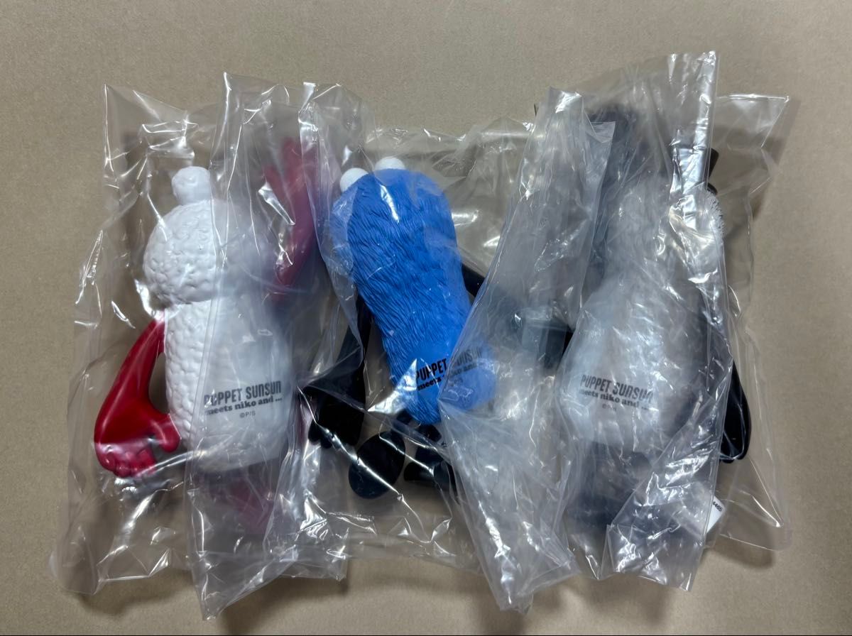 限定品】ニコアンド コラボ パペットスンスン お座りオブジェ 3点