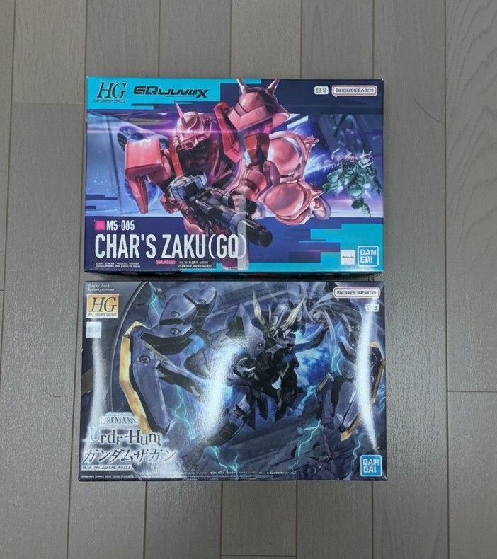 HG 1/144 シャア専用ザク(GQ) ＆ ガンダムザガン 2点セット｜Yahoo