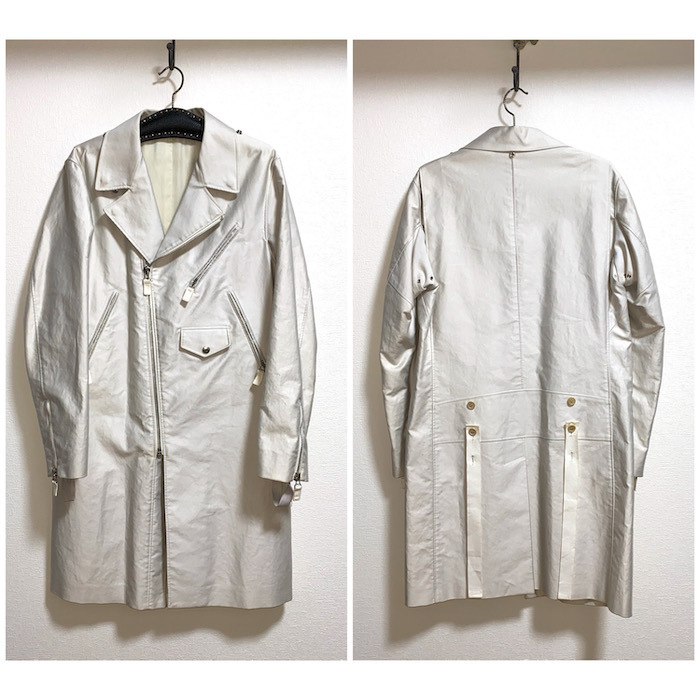 【送料無料】激レア 本人期 HELMUT LANG 2004SS ライダースコート vintage_画像2