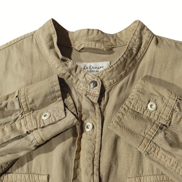 SLOBE IENA スローブイエナ LeDenim バンドカラー シャツワンピース