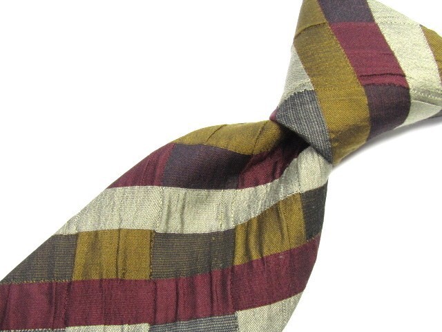 ISSEY MIYAKE( Issey Miyake ) silk necktie .. pattern 849979C142R26