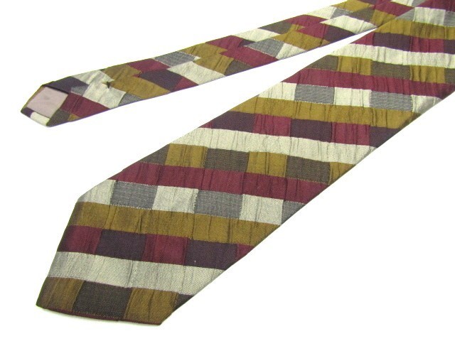 ISSEY MIYAKE( Issey Miyake ) silk necktie .. pattern 849979C142R26