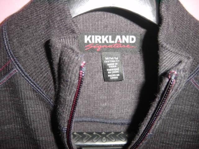 ◆新品【KIRKLAND】製 ジップアップセーター ハイネック カスタムフィット 他品同梱可!!!_画像3