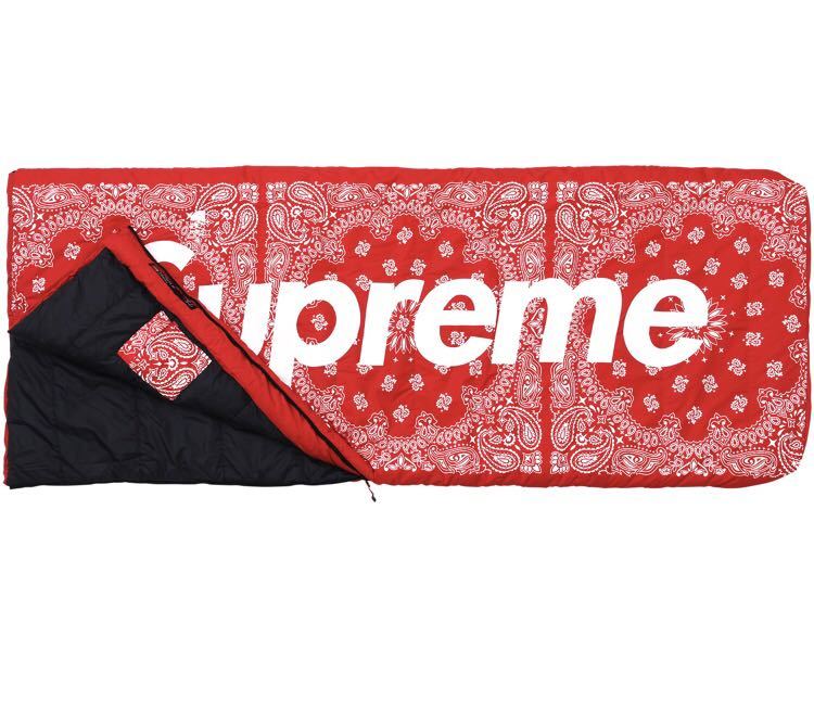 新品未開封 Supreme The North Face Dolomite 3S bandana Sleeping bag Red 赤 寝袋 ブランケット