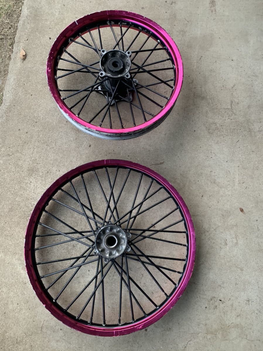 ヤフオク! - CRF250L MD38 純正ホイール前後セットフロントホ...