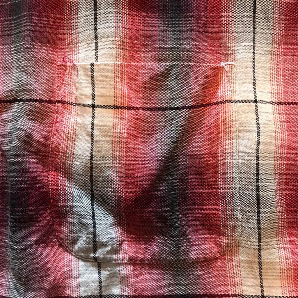 希少 50s~60s PENNYS オンブレチェック シャツ オープンカラー ペニーズ シャドーチェック vintage ビンテージ ヴィンテージ レーヨン 希少 50s~60s PENNYS オンブレチェック シャツ オープンカラー ペニーズ シャドーチェック vintage ビンテージ ヴィンテージ レーヨン