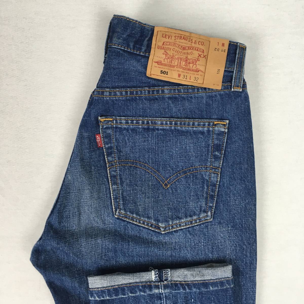 Levi's リーバイス 501 レギュラー 米国製 00年 デニム ジーンズ W31 L32 刻印553 ボタンフライ