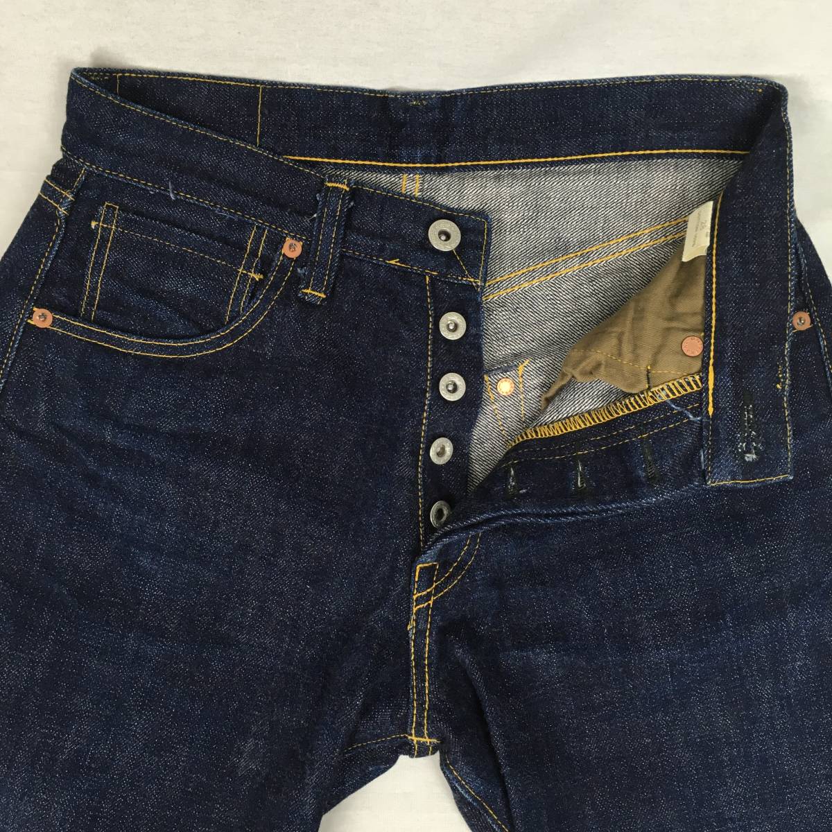 SAMURAI JEANS サムライジーンズ Lot S2000 III 大戦モデル 15oz デニム ジーンズ W28 L36 ストレート 刀耳 セルビッチ 月桂樹ボタン_画像5