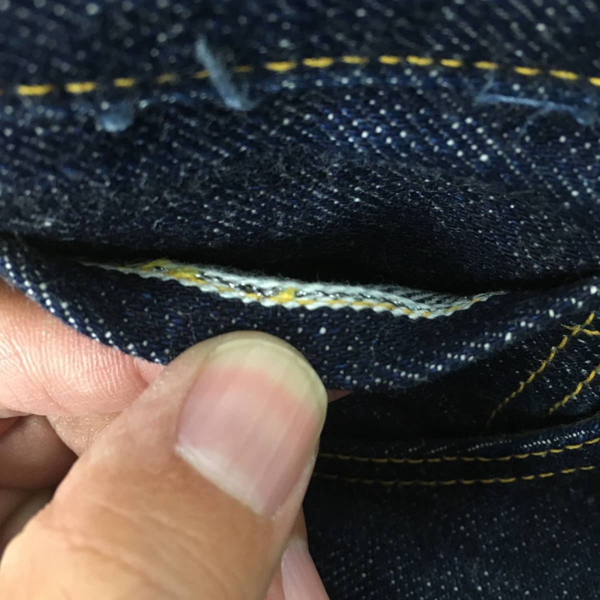 SAMURAI JEANS サムライジーンズ Lot S2000 III 大戦モデル 15oz デニム ジーンズ W28 L36 ストレート 刀耳 セルビッチ 月桂樹ボタン_画像7