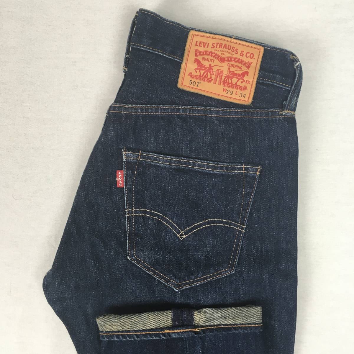 Levi's リーバイス 501 00501-1484 レギュラー ストレート デニム ジーンズ W29 L34 革パッチ ボタンフライ