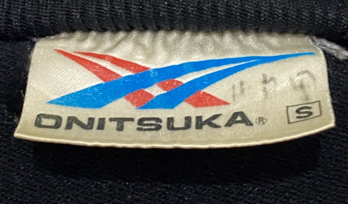 70's ビンテージ☆ONITSUKA TIGER オニツカタイガー ジャージ トラックジャケット トラックトップ S 黒赤 ブラック レッド_画像5